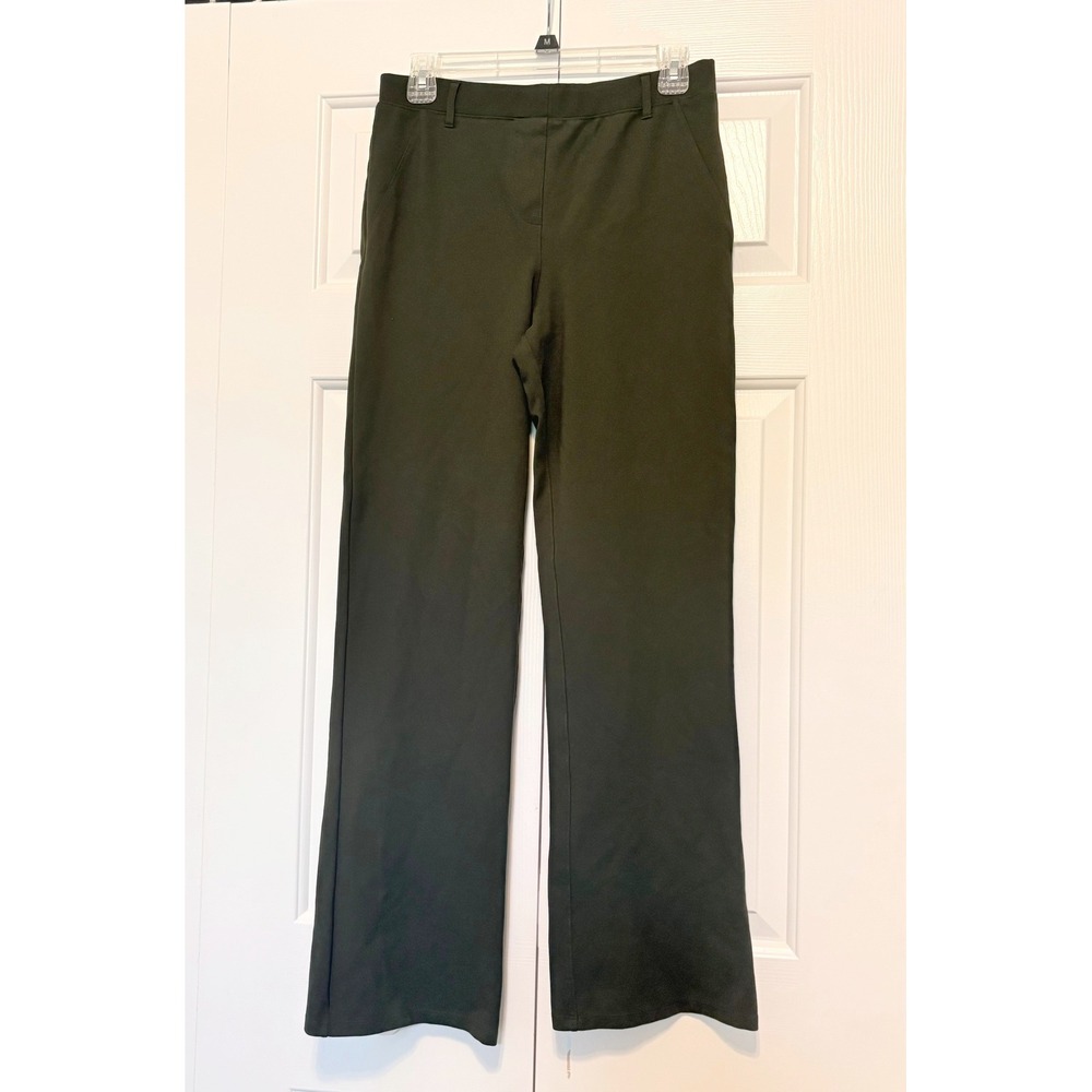Quince Ultra-Stretch Ponte Straight Leg Pants Olive Green W-PNT-29 Medium
